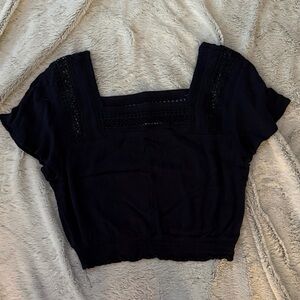 Arizona Jean Company Black Lace Crop Top